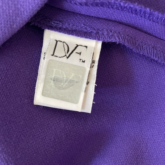 DIANE VON FURSTENBERG MINI DRESS PURPLE, SLEEVELSS - Picture 6 of 7